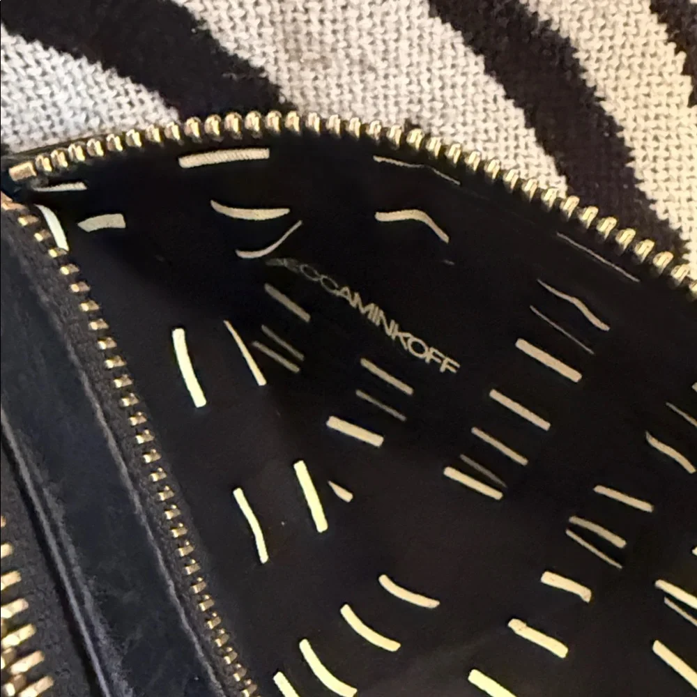 Vintage Rebecca Minkoff Black Leather Rockstar Elegant Crossbody Gold Hardware